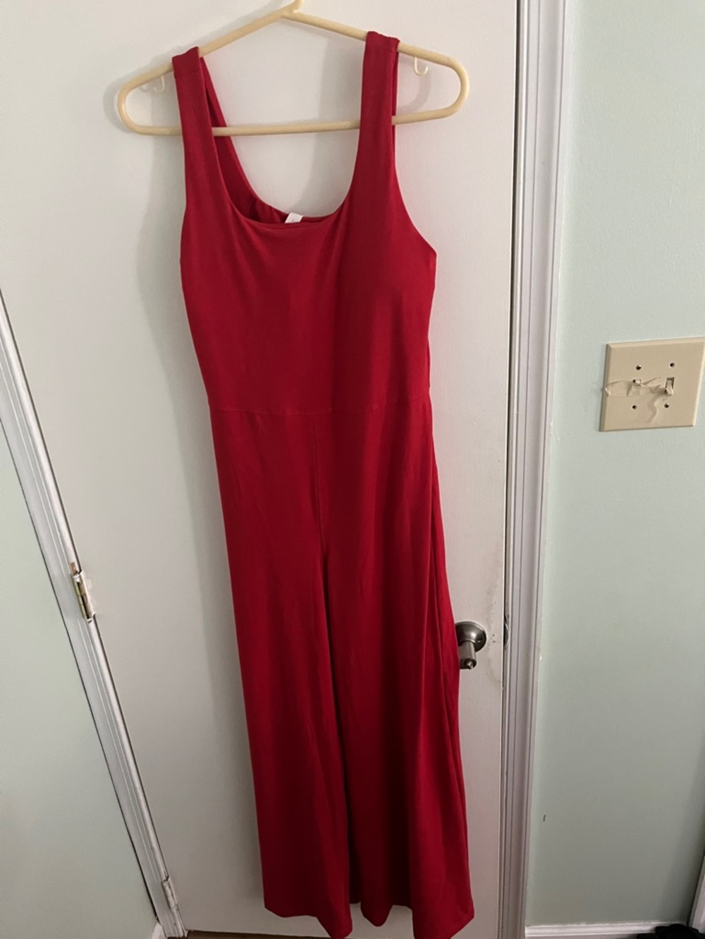 Sleeveless Red Jumpsuit for Women